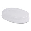 Pla Lids For Fiber Burrito Bowls, 9.7" Diameter, Clear, Plastic, 300/Carton