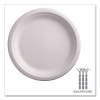 Vanguard Renewable And Compostable Sugarcane Plates, 9" Dia, White, 500/Carton