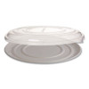 100% Recycled Content Pizza Tray Lids, 14 x 14 x 0.2, Clear, Plastic, 50/Carton