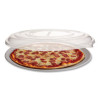 100% Recycled Content Pizza Tray Lids, 14 x 14 x 0.2, Clear, Plastic, 50/Carton