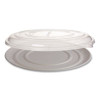 100% Recycled Content Pizza Tray Lids, 16 x 16 x 0.2, Clear, Plastic, 50/Carton