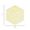 Wave 3D Urinal Deodorizer, Citrus Scent, Yellow, 10/Box