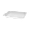 Meat Tray, #2, 8.4 x 5.9 x 1.2, White, Foam, 500/Carton
