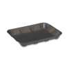 Supermarket Tray, #4D, 8.6 x 6.6 x 1.3, Black, Foam, 400/Carton