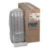 Recycled Container Lid, Dome Lid For 6 x 6 Brownie Container, 7.5 x 7.5 x 2.02, Clear, Plastic, 195/Carton