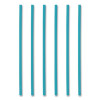 Marine Biodegradable Straws, 7.75", Pha, Ocean Blue, Wrapped, 375/Bx, 10 Boxes/Carton