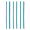 Marine Biodegradable Straws, 7.75", Pha, Ocean Blue, Wrapped, 375/Box, 10 Boxes/Carton