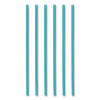 Marine Biodegradable Straws, 10.25", Pha, Ocean Blue Color, Wrapped, 250/Box, 8 Boxes/Carton
