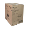 Earthchoice Vented Dual Color Microwavable Hinged Lid Container, 66 Oz, 10.5 x 9.5 x 3.1, Black/Clear, Plastic, 132/Carton