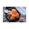 Earthchoice Vented Dual Color Microwavable Hinged Lid Container, 28 Oz, 7.5 x 7.5 x 3.1, Black/Clear, Plastic, 150/Carton