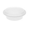 Newspring Versatainer Microwavable Containers, 24 Oz, 7 x 7 x 2.3, White/Clear, Plastic, 150/Carton