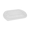 Clearview Mealmaster Lid With Fog Gard Coating, Medium Flat Lid, 8.13 x 6.5 x 0.38, Clear, Plastic, 252/Carton