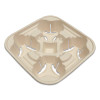 Fiber Cup Carriers, 8 Oz To 22 Oz, Four Cups, Natural, 600/Carton