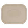 Fiber Lids For Fiber Containers, 7.8 x 10.1 x 0.5, Natural, Paper, 400/Carton