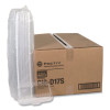 Ops Dome-Style Lid, 17S Deep Dome, 8.3 x 4.8 x 2.1, Clear, Plastic, 250/Carton