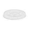 Plastic Portion Cup Lid, Fits 0.5 Oz To 1 Oz Portion Cups, Clear, 100/Sleeve, 25 Sleeves/Carton