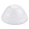 Pla Clear Cold Cup Lids, Dome Lid, Fits 9 Oz To 24 Oz Cold Cups, Plastic, Clear, 1,000/Carton