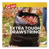 Guaranteed Strong Large Drawstring Trash Bags, Three-Ply, 30 Gal, 1.05 Mil, 30" x 33", Black, 90/Carton