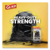 Guaranteed Strong Large Drawstring Trash Bags, Three-Ply, 30 Gal, 1.05 Mil, 30 x 33, Black, 28/Box
