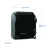 Hands Free Mechanical Towel Dispenser, 13.25 X 10.25 X 16.25, Black