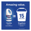 Concentrated Regular Disinfecting Bleach, Unscented, 43 Oz Bottle, 6/Carton