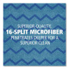 Hygen Microfiber Cleaning Cloths, 16 X 16, Blue, 12/Carton