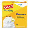 Cloroxpro Forceflex Tall Kitchen Drawstring Trash Bags, 13 Gal, 24 x 27.38, Gray, 100 Bags/Box, 4 Boxes/Carton