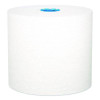 Hard Roll Paper Towels With Premium Absorbency Pockets With Colored Core, Blue Core, 1-Ply, 7.5" x 700 Ft, White, 6 Rolls/Ct