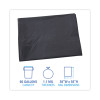 Linear Low Density Industrial Can Liners, 60 Gal, 1.1 Mil, 38" x 58", Gray, Flat Pack, 100/Carton