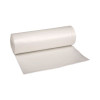 Low-Density Waste Can Liners, 33 Gal, 0.6 Mil, 33" x 39", White, Perforated Roll, 25 Bags/Roll, 6 Rolls/Carton