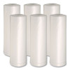 Low-Density Waste Can Liners, 33 Gal, 0.6 Mil, 33" x 39", White, Perforated Roll, 25 Bags/Roll, 6 Rolls/Carton