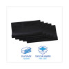 Linear Low Density Industrial Can Liners, 56 Gal, 1.7 Mil, 43" x 47", Black, Flat Pack, 100/Carton