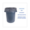 Linear Low Density Industrial Can Liners, 60 Gal, 1.3 Mil, 38" x 58", Gray, Flat Pack, 100/Carton