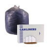 High Density Industrial Can Liners Flat Pack, 33 Gal, 16 Mic, 33" x 40", Natural, Flat Pack, 200/Carton