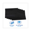 Linear Low Density Industrial Can Liners, 60 Gal, 1.7 Mil, 38" x 58", Black, Flat Pack, 100/Carton
