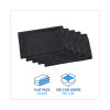 Linear Low Density Industrial Can Liners, 30 Gal, 0.65 Mil, 30" x 36", Black, Flat Pack, 200/Carton