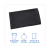 Linear Low Density Industrial Can Liners, 30 Gal, 0.65 Mil, 30" x 36", Black, Flat Pack, 200/Carton