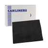 Linear Low Density Industrial Can Liners, 60 Gal, 0.7 Mil, 38" x 58", Black, Flat Pack, 100/Carton
