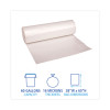 High Density Industrial Can Liners Coreless Rolls, 60 Gal, 16 Mic, 38" x 60", Natural, Perforated, 25 Bags/Roll, 8 Rolls/Ct