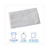 Linear Low Density Industrial Can Liners, 30 Gal, 0.7 Mil, 30" x 36", White, Flat Pack, 200/Carton
