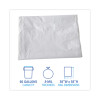 Linear Low Density Industrial Can Liners, 60 Gal, 0.9 Mil, 38" x 58", White, Flat Pack, 100/Carton