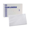Linear Low Density Industrial Can Liners, 16 Gal, 0.5 Mil, 24" x 32", White, Flat Pack, 500/Carton