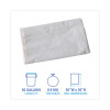 Linear Low Density Industrial Can Liners, 30 Gal, 0.9 Mil, 30" x 36", White, Flat Pack, 100/Carton