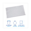 Linear Low Density Industrial Can Liners, 33 Gal, 0.9 Mil, 33" x 39", White, Flat Pack, 100/Carton