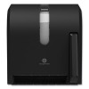 Hygienic Push-Paddle Roll Towel Dispenser, 13 X 10 X 14.4, Black