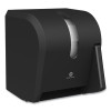 Hygienic Push-Paddle Roll Towel Dispenser, 13 X 10 X 14.4, Black