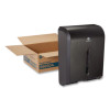 Dispenser For Combi-Fold C-Fold/Multifold/Bigfold Towels, 12.3 X 6 X 15.5, Black