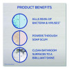 Disinfectant Power Bathroom Foamer, Liquid, Unscented, 22 Oz Trigger Spray Bottle, 6/Carton
