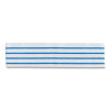 Disposable Microfiber Pad, 4.75 x 19, White/Blue Stripe, 50/Pack, 3 Packs/Carton