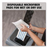 Disposable Microfiber Pad, 4.75 x 19, White/Blue Stripe, 50/Pack, 3 Packs/Carton